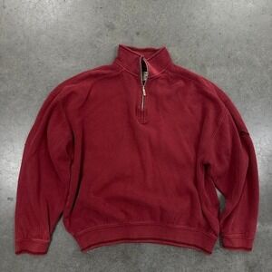 Tommy Bahama red quarter zip pullover sweatshirt Sz M/L